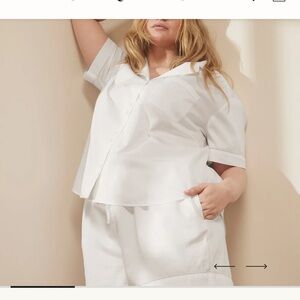 Boll & Branch Signature Pajama Shorts Organic Cotton NWOT